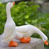 1 Pair of Resin Duck Model Figure Garden Yard Decorative Decoration