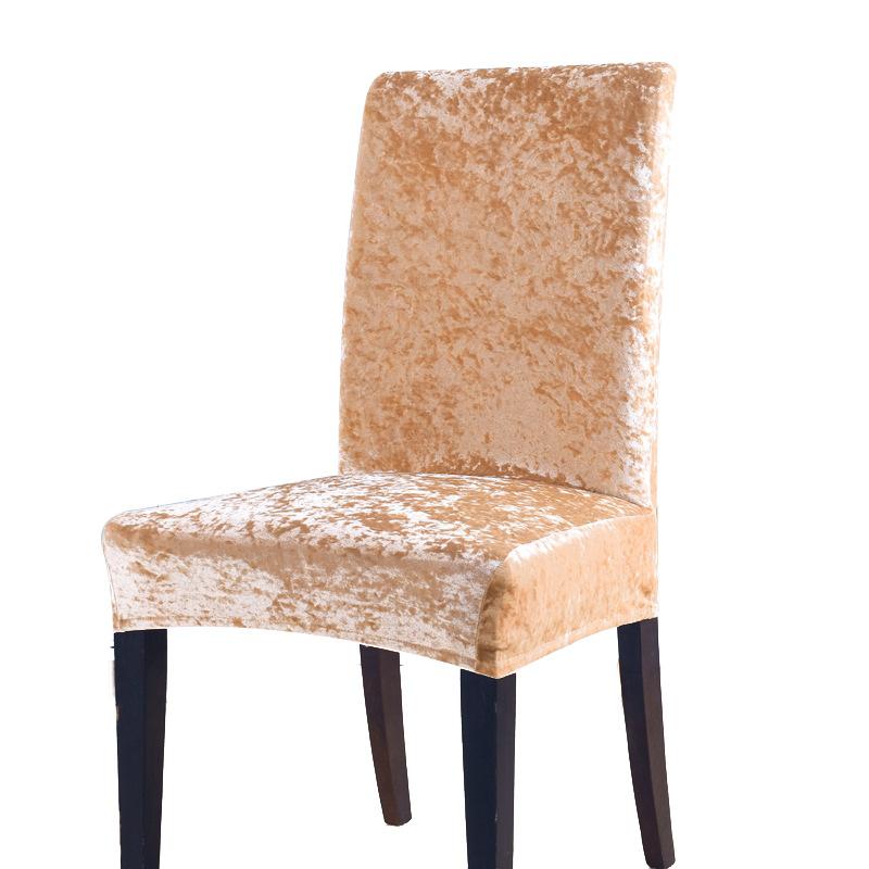 1 шт. в наличии утолщенный эластичный чехол для обеденного стула, для ресторана, чехол для стула из бархата Silver Fox, эластичный чехол для стола и стула