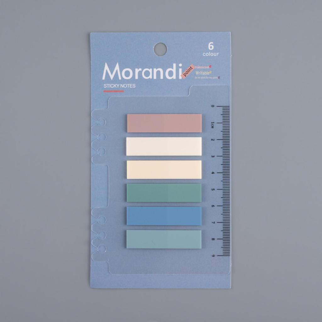 Прозрачная линейка и наклейки-указатели Morandi Marker для студентов