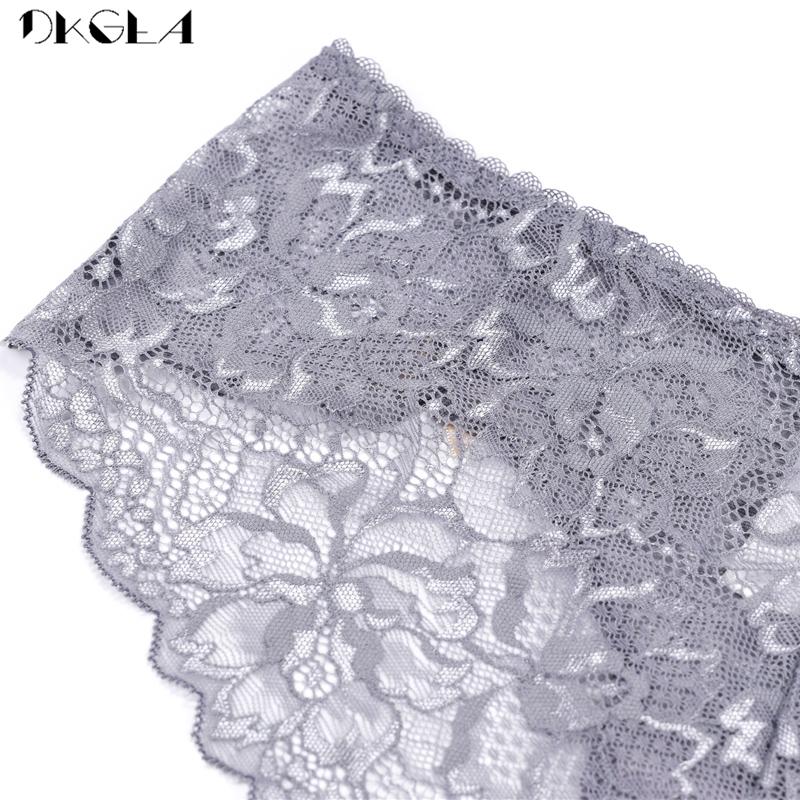 DKGEA Lace Panties Sexy Transparent Low-Rise Women Plus Size Briefs