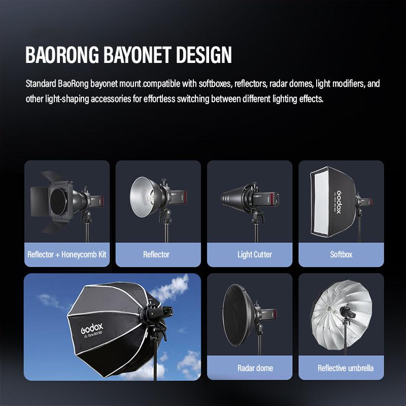 Godox S3 Bowens Mount Flash S-type Holder Bracket for Godox V100/V1Pro V860II/V860III TT350 AD300 AD200 AD100 Speedlite Bracket