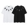 9989 2025 Summer New High Quality Cotton Round Neck Loose Large Size Men's and Women's T-shirt Couple T-shirt