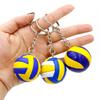 Volleyball Keychain Mini Pvc Volleyball Keychain Bag Car Keychain Ball Key Ring