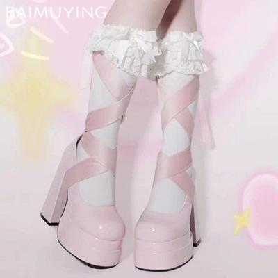 Женские туфли Мэри Джейн на высоком каблуке с пряжкой на платформе, кожаные туфли 2025 года, трендовые зимние туфли на толстом каблуке, платье Lady Zapatos