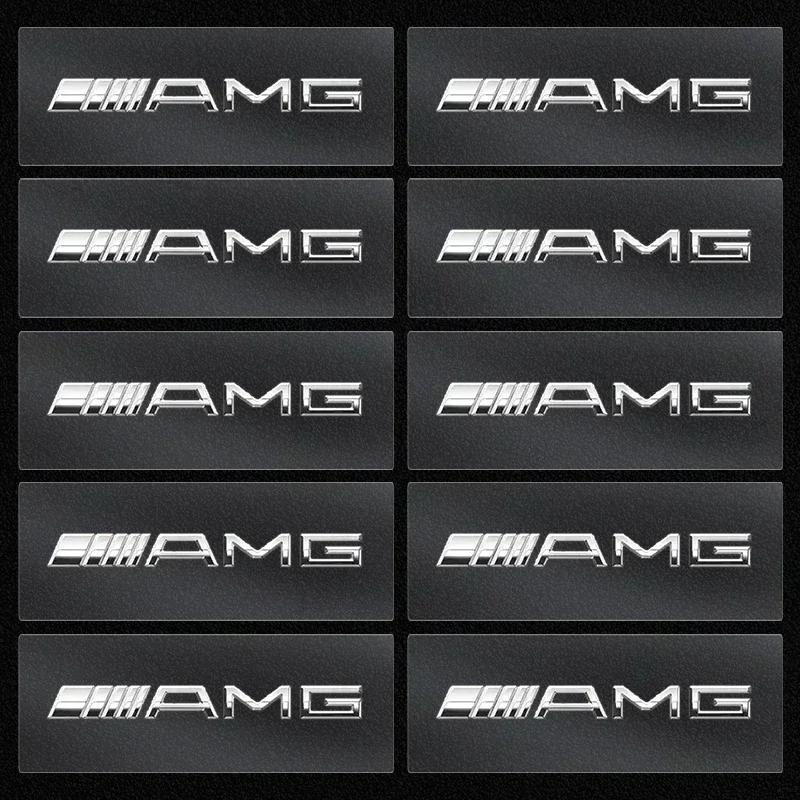 FEN1 Car Logo Body Side Fender Door Window Trunk Decals Stickers Exterior Deco For Mercedes Benz AMG W204 W211 W212 W166 W117 W176