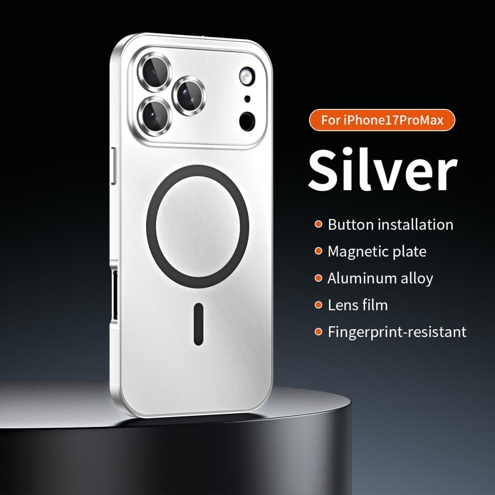 Оригинальная алюминиевая металлическая рамка для чехла Magsafe для iPhone Air 16 17 Pro Max Магнитная зарядка Ударопрочный ПК-чехол для iPhone 17 16