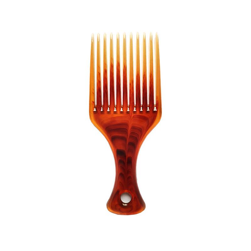 Wide Teeth Brush Pick Comb Fork Hairbrush Insert Hair Pick Comb Plastic Combs for Curly Afro Hair Styling Tools for Women Men