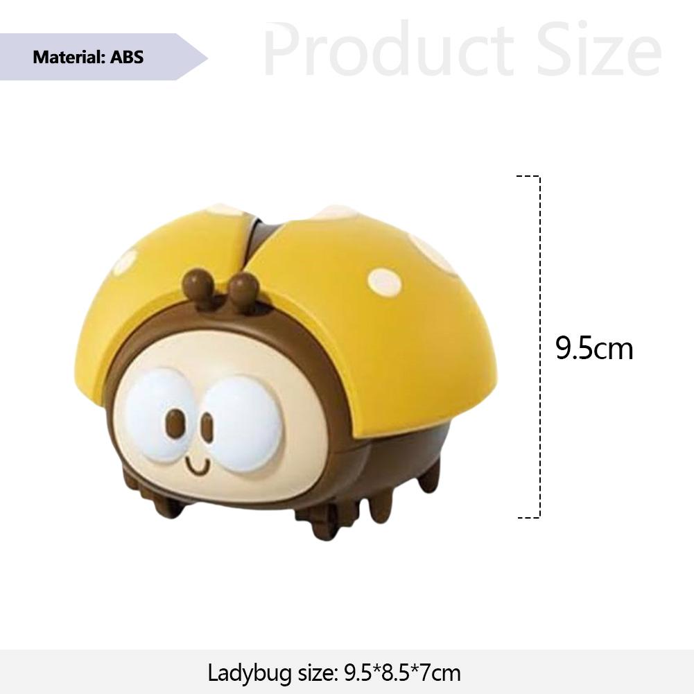 Божья коровка/рак-отшельник, милая игрушка-надуватель с 2 мячами, забавная игрушка для ползания, сенсорные игрушки, игровая машина для надувания мячей, подарок на день рождения