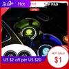 New Led Car Cup Drink Holder Logo Light USB Charging Luminous Coaster For Volkswagen Sagitar GTI Polo Passat R-Line Jetta R