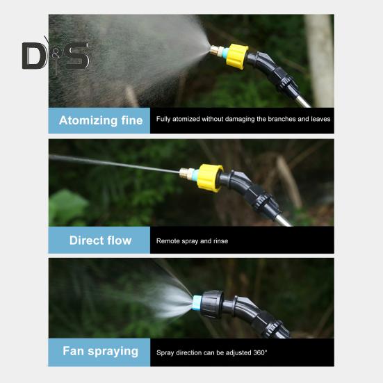 Садовый электрический опрыскиватель 5 л/8 л, ранцевый опрыскиватель с плечевым ремнем, телескопическая штанга, 2 насадки, работающий от аккумулятора, для ухода за газоном и двором