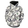 Unisex Oversized Hooded Sweatshirt With Dice Print Long Sleeve Cotton Blend Pullover Winter