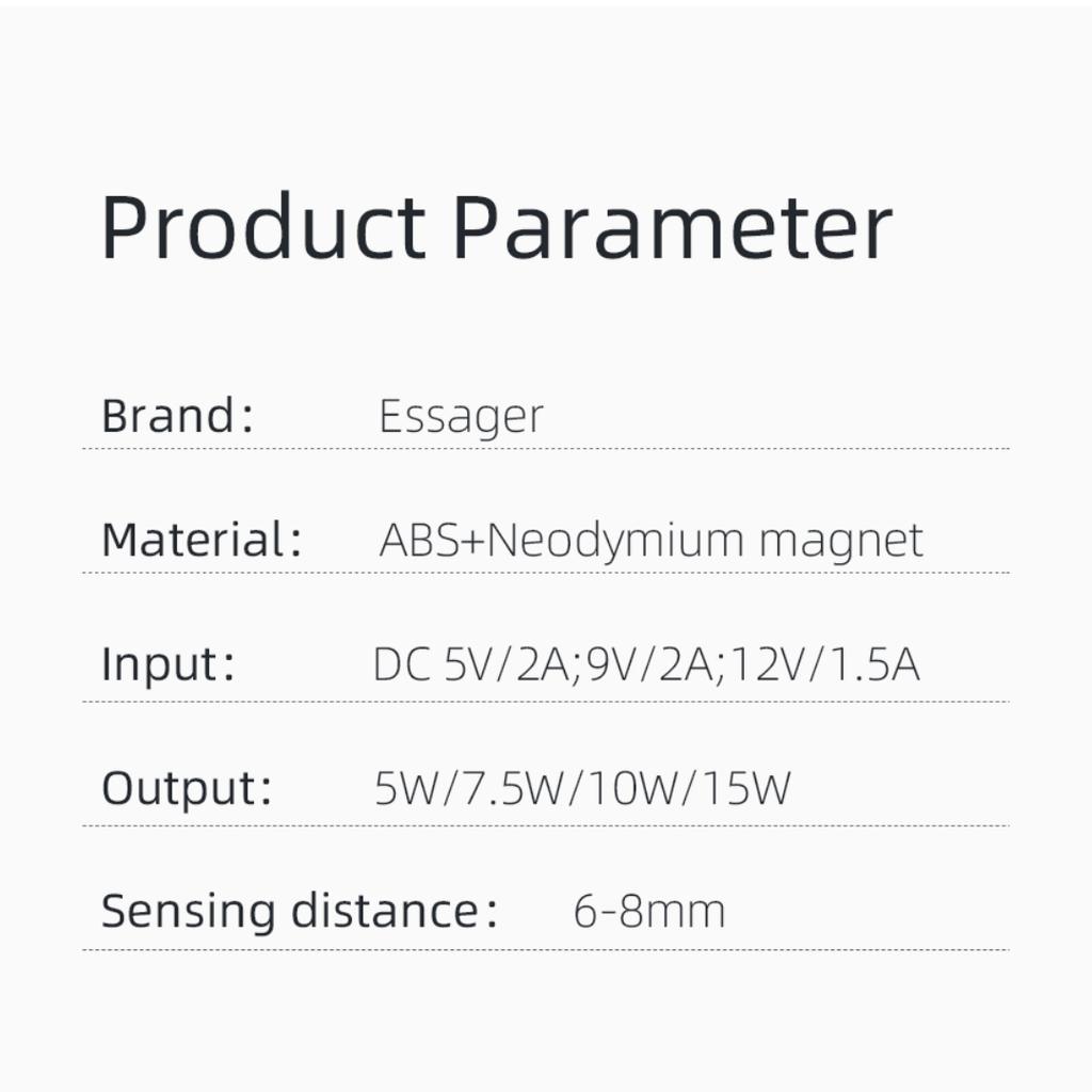 Essager Магнитное беспроводное зарядное устройство Qi 15 Вт для iPhone 12 Pro Max Mini Induction Fast Magic, адаптер беспроводной зарядной панели