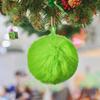 12 шт. Лаймово-зеленый пушистый рождественский шар плюшевые рождественские подвесные украшения камин