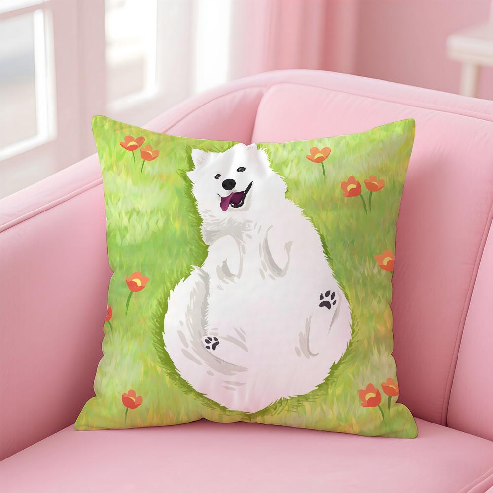 NICE CUTE Labrador Retriever dog Cushion Cover Pillow Case Soft Friendly Fabric Concealed Zipper