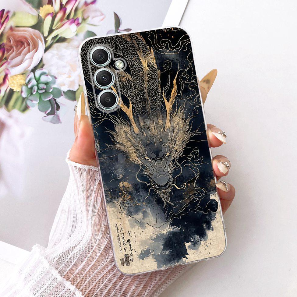 Clear For Samsung A35 5G Case Cute Cat Fashion Butterfly Funny Painted Cover For Samsung Galaxy A35 5G SM-A356E SM-A356B Casing