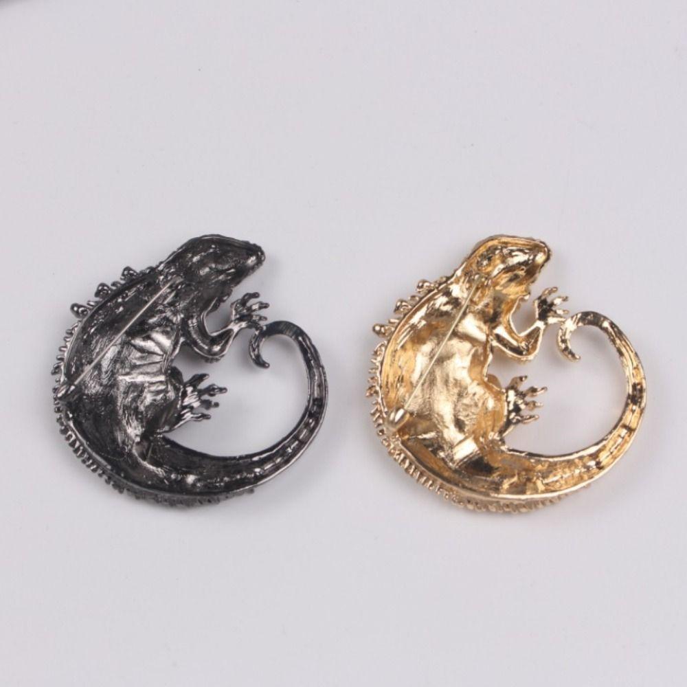 Брошь в виде животного Ящерица Брошь со стразами Сияющие ювелирные изделия Аксессуары Милая мода Подарок в виде животного