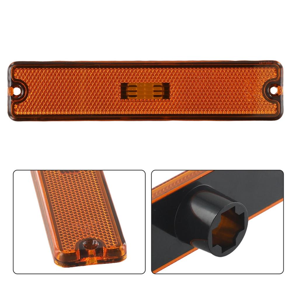 2Pcs Front Bumper Side Marker Light For Jeep Wrangler YJ 1987-1995