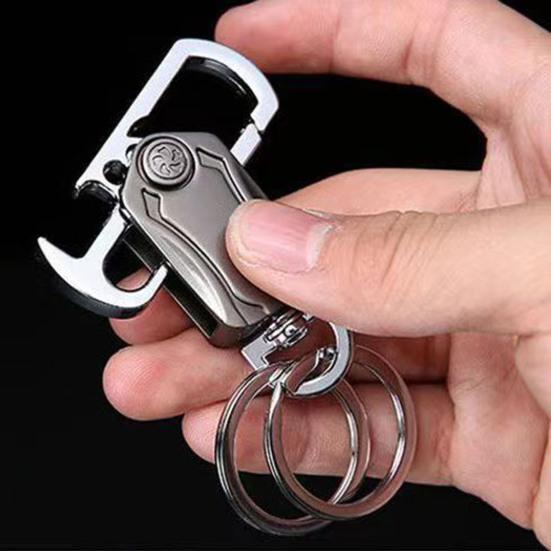 Key Organizer Heavy Duty Multifunctional Keychain Carabiner Clip Bottle Opener Portable Lightweight Fidget Spinner
