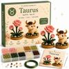 Mini Size DIY Bead Craft Kit Interactive Assembly Beadwork Crafts Kit Beading Craft Set  For Adults