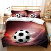 Duvet Cover 3D Home Bedspreads Football Quilt Cover High Quality Bed Cover Suit with Pillowcase Soft Bedding Cover