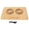 Bamboo Laptop Cooling Pad for Up To 17in Laptop Fast Cooling 2 Levels Adjustment Prevent Sliding