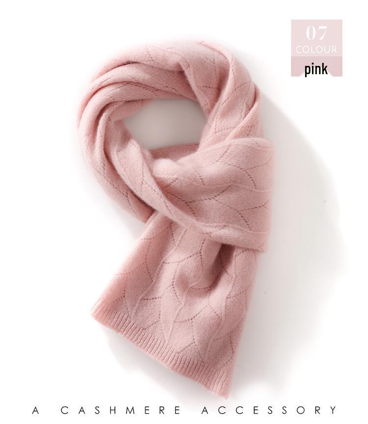 Женский вязаный шарф из козьего кашемира - Осенний/Зимний шарф-снуд