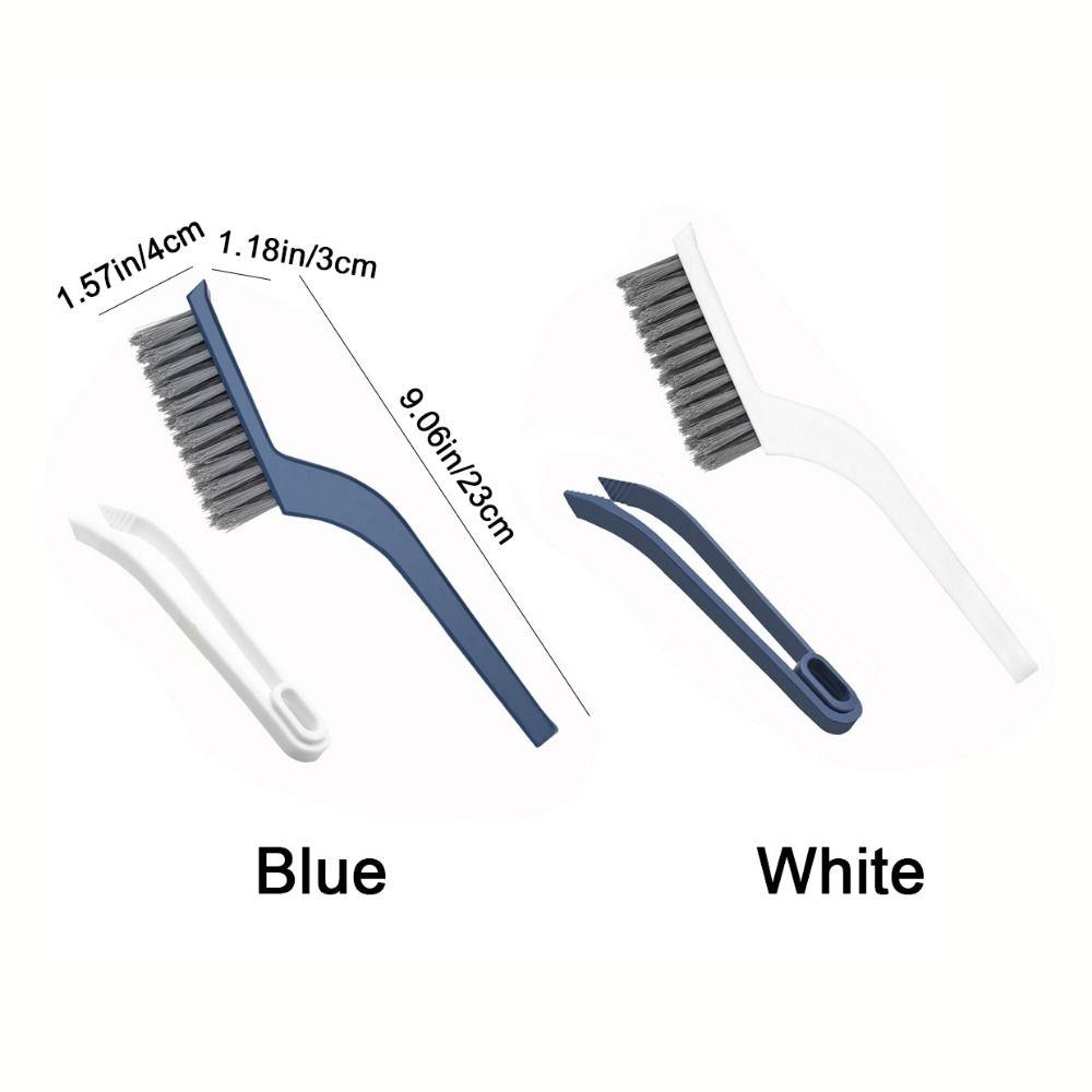 2Pcs Hard Bristle Crevice Cleaning Brush Plastic Tile Gap Brush Floor Seam Brush Kitchen Gadgets