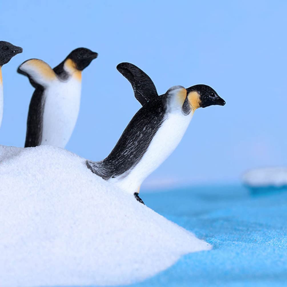 SEWACC Фигурка пингвина, Антарктический айсберг, морской пейзаж, фигурка животного, миниатюрная фигурка пингвина, небольшая коллекция украшений, растительное украшение