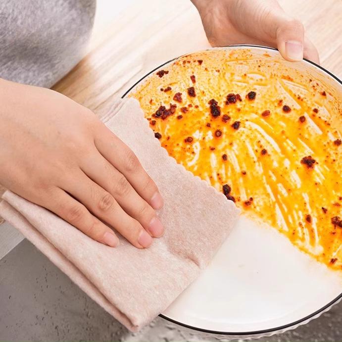 Суперабсорбирующие кухонные тряпки из растительного волокна - набор из 10 штук для уборки дома без масла