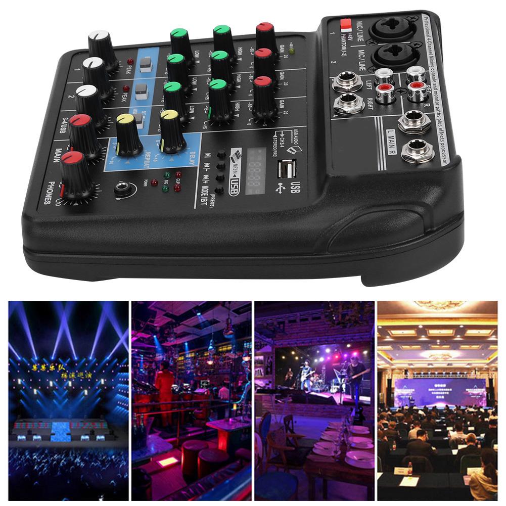 Professional Audio Mixer Sound Board Console System Stage Stereo Mixer
