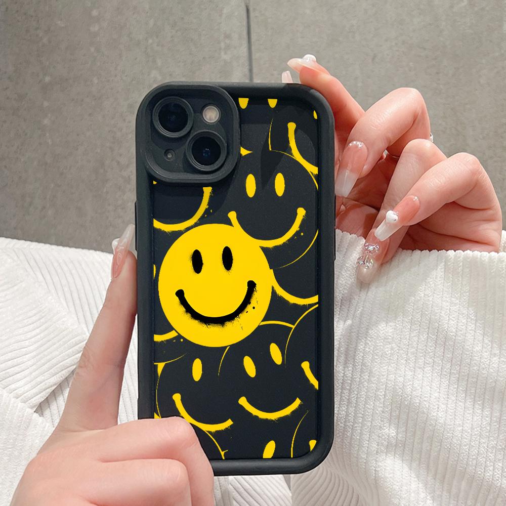 Мягкие силиконовые квадратные лестницы с мультяшным узором, полное покрытие, защита камеры, противоударный чехол для OPPO Reno Realme OnePlus