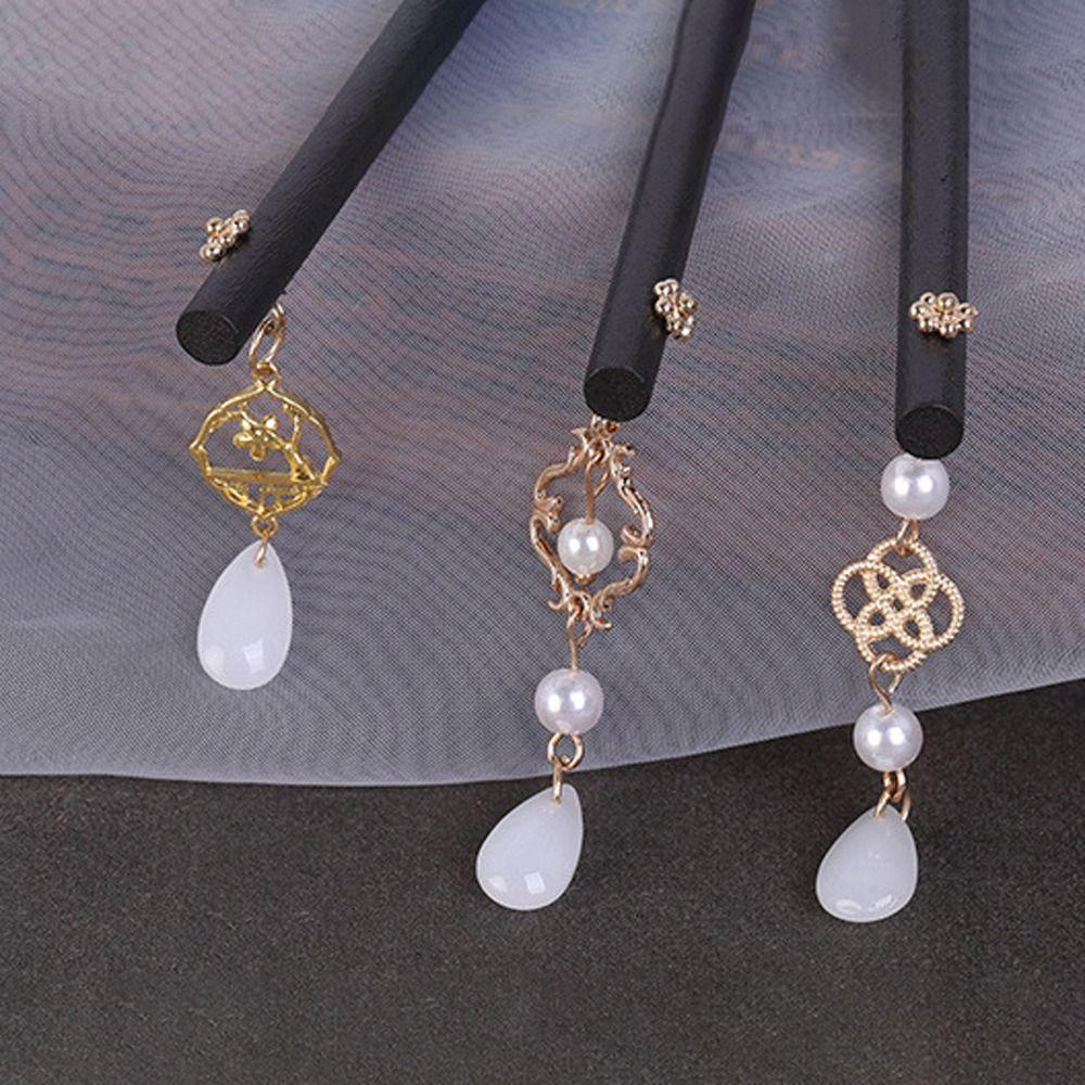 Инструменты для дизайна прически, женские заколки Hanfu, деревянные палочки для волос, корейский зажим для волос, китайская вилка для волос