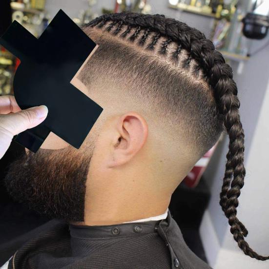 Карта для улучшения линии волос, инструмент для формирования состава бороды, мужской парикмахер, руководство по линии роста волос, укладка волос для бороды, обрезка окантовки, шаблон для формирования окантовки