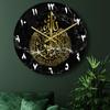 Acrylic Islamic Wall Clock Muslim Silent Quartz for Living Room Decor