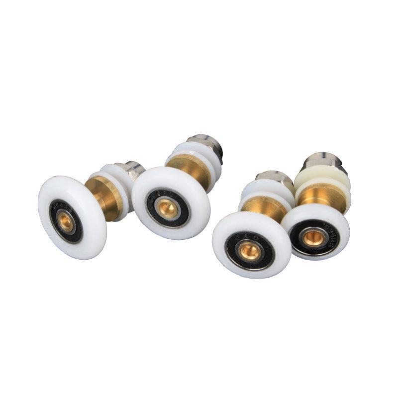 Винтажное Медное Сердце Одноместная Душевая Кабина Стеклянная Дверь Эксцентриковое Колесо Ролика Аксессуар