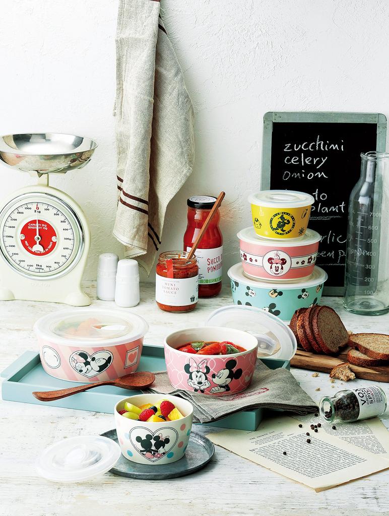 Maebata Disney Microwave Pack Set of Mickey 50799 3, D-MF26, & Friends,