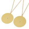 Adjustable Chain Color Wheel Necklace Unique Palette Pendant Fashion Rotating Round Pendant  Gift