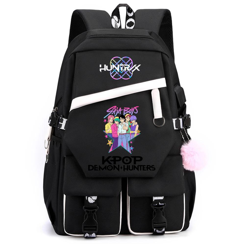 Anime Demon Hunters Printed Large Capacity Backpack for Teenger Student Girl Boy Schoolbag Bookbag Women Waterproof Travel Bag Gift