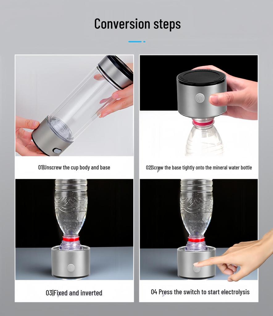 Hydrogen-Rich Water Cup: Portable Negative Ion Hydrogen Generator Health Cup Gift