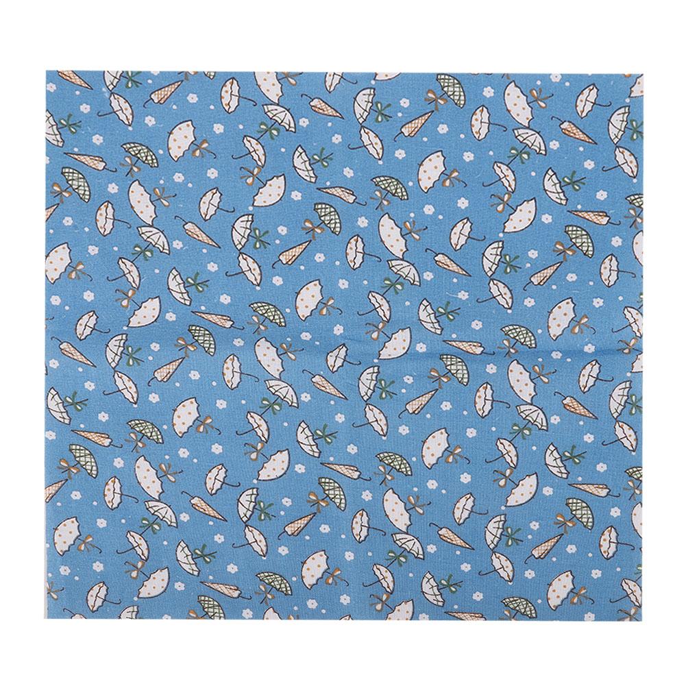 7 шт. Синие цветы хлопчатобумажная ткань квадраты стеганые швейные предварительно вырезанные листы для рукоделия пэчворк(S)