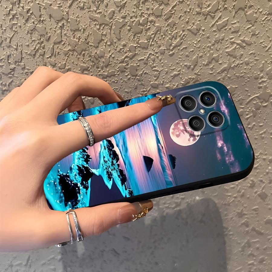 Чехол для телефона Honor 200 400 Lite Magic5Lite X5b 8X X6 X9a 90 70 X7 X8 с рисунком «Морской пейзаж»