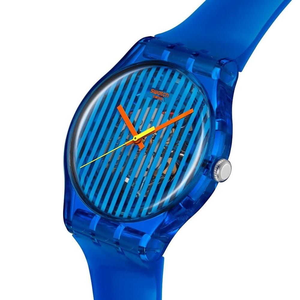 Наручные часы Swatch Biosourced Brilliantly Blue SO29S102 Унисекс Взрослые Синий