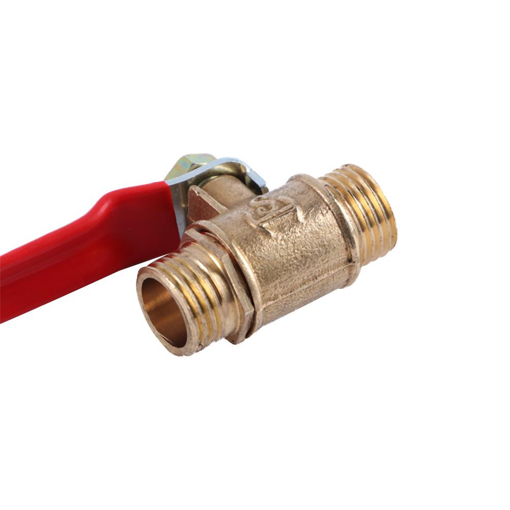 G1/4 Full Port Hose Connector Brass Pipe Male to Male Thread Switch Ball Valve Pipe Fittings