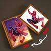 Anime Light Painting Photo Frame Spider Man LED Light Peter Benjamin Parker Glowing Cool Superhero Night Lamp for Bedroom Decor