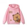Мультяшный милый принт капибары Детские худи с капюшоном Толстовка Повседневная мода Одежда для мальчика девочки Детский флисовый пуловер Осень
