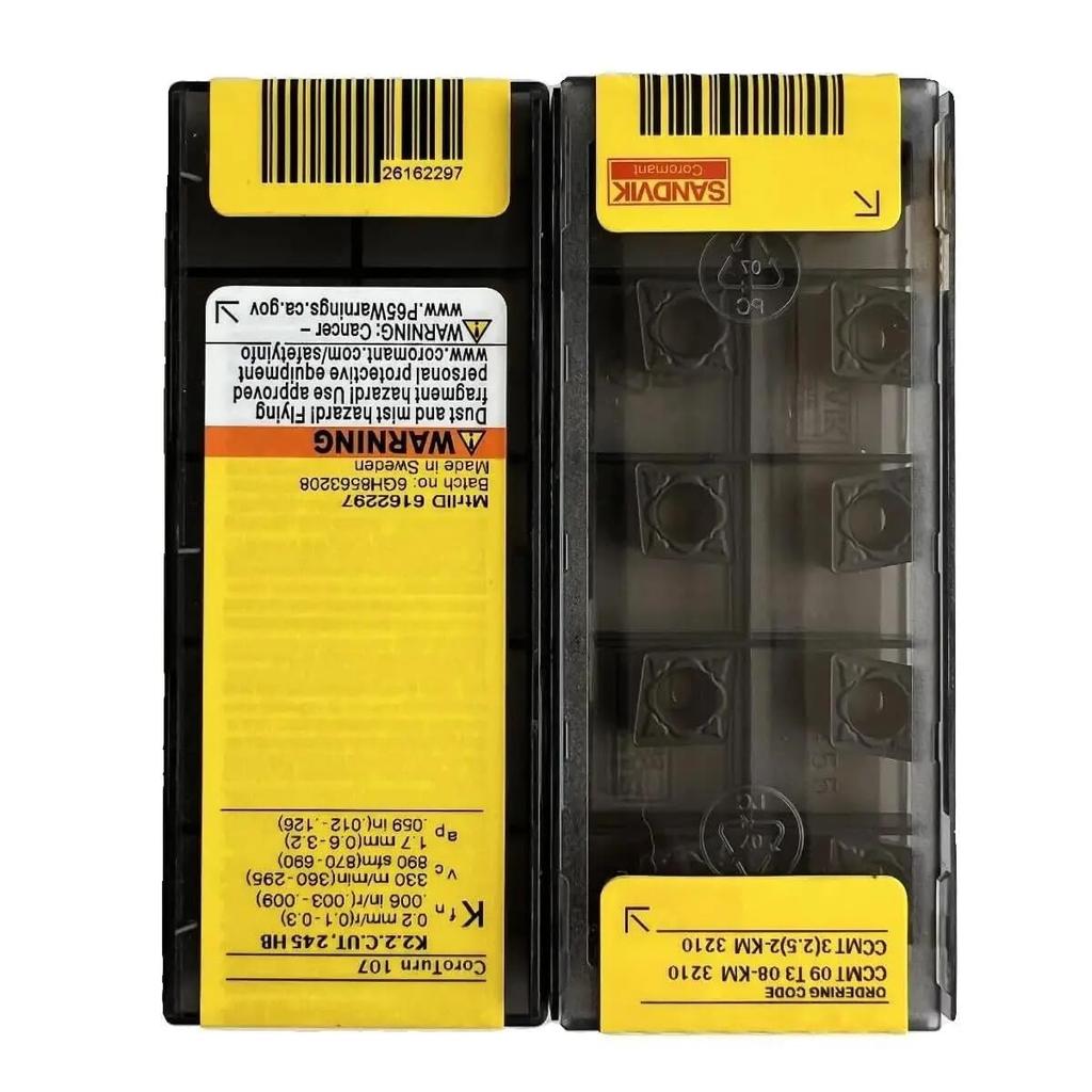 Original Sandvik / CCMT09T308-KM 3210 /Carbide CNC Blade 10 PCS