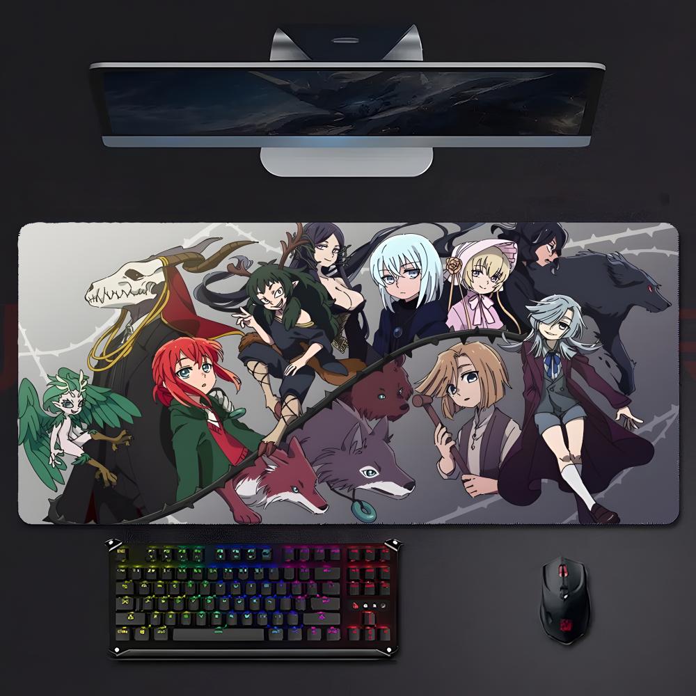 Anime Warm Tthe Ancient Magus Bride Mouse Pad Large Gaming Mousepad With Stitched Edges Thickened Desk Mat Pc
