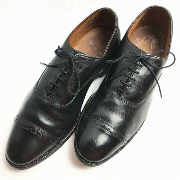 Rare Vintage Allen Edmonds Fifth Avenue Cap Toe Shoes Black size 10B 26.5-27.0 Men's(USED)
