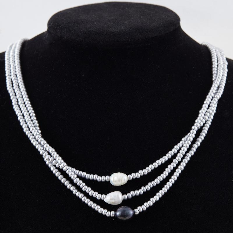 3 шт. Художественное Ретро Имитация Жемчуга Жемчужная Подвеска Ожерелье Ручной Работы Богемный Элегантный Ювелирный Подарок на День Рождения Возможность Носить Слоями