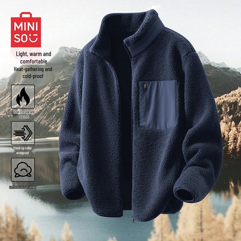 MINISO Мужская зимняя флисовая куртка